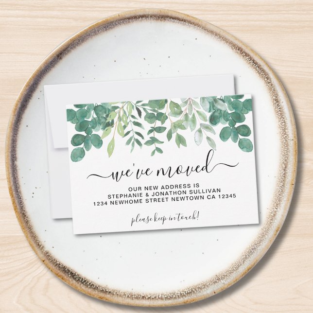  Budget Leaves We've Moved Announcement Card (Creator Uploaded)