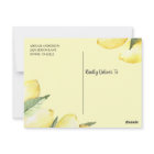 Budget Lemon Floral Bridal Shower Invitation