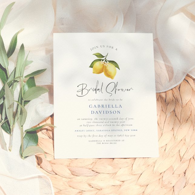 Budget Lemon & Mediterranean Tiles Bridal Shower (Creator Uploaded)