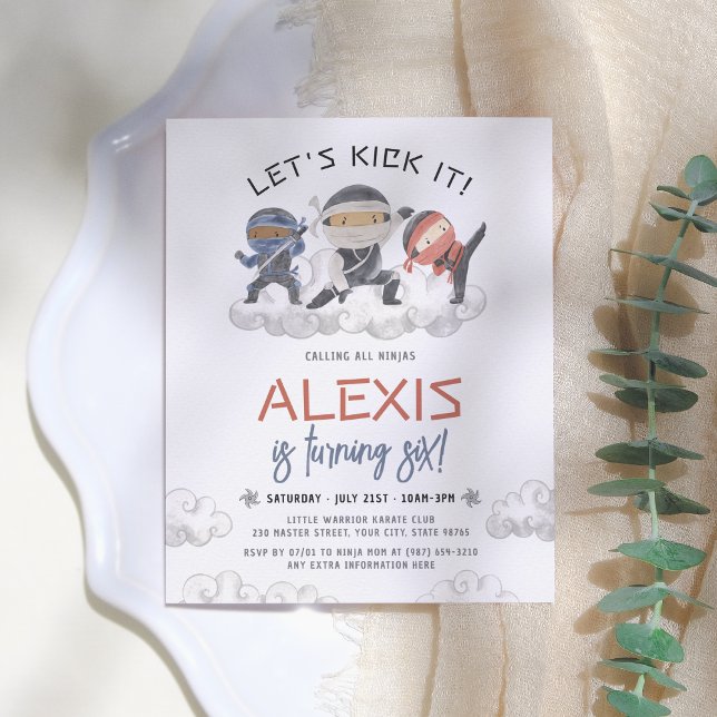 Budget Let's Kick It Ninja Martial Arts Birthday (Creator Uploaded)