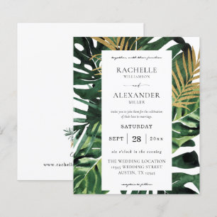 Budget LG Tropical Palm Leaf Gold 1B Wedding