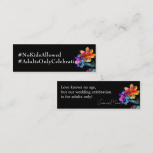 Budget🌈 LGBTQ Petals and Pride Adults-Only Mini Business Card