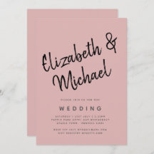 BUDGET Light Dusty Rose Pink Monochrome Wedding