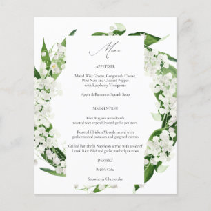Budget Lily of the Valley Floral Menu