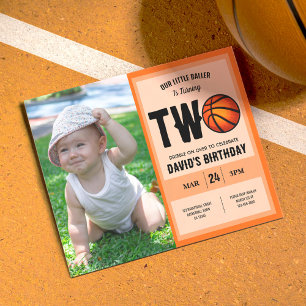 Budget Little Baller Basketball Photo 2nd Birthday