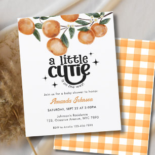 Budget Little Cutie Citrus Orange Baby Shower 