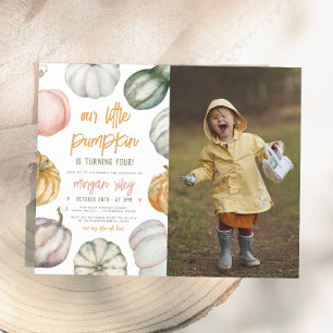 Budget Little Pumpkin Boho Birthday Party Photo