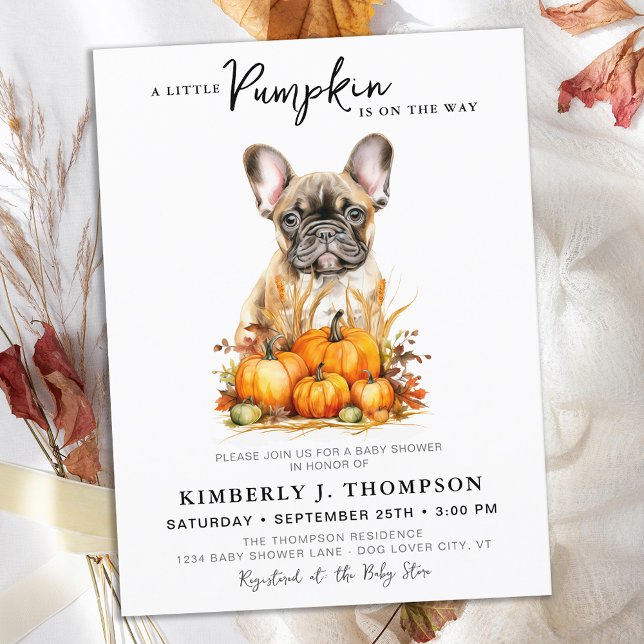 Budget Little Pumpkin Cute Puppy Baby Shower (Creator Uploaded)
