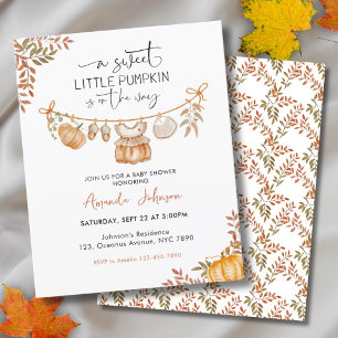 Budget Little Pumpkin on the Way Fall Baby Shower