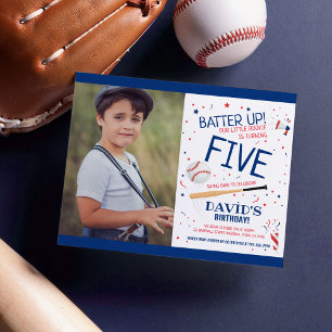 Budget Little Rookie Baseball Blue Photo Birthday