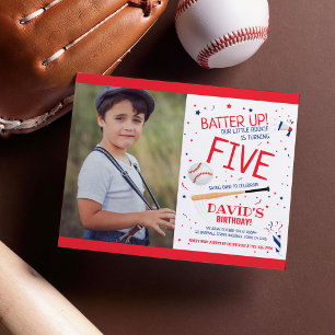 Budget Little Rookie Baseball Red Photo Birthday