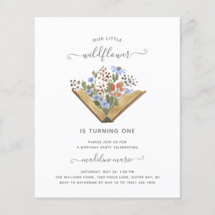 BUDGET Little Wildflower Turning 1 Birthday Party