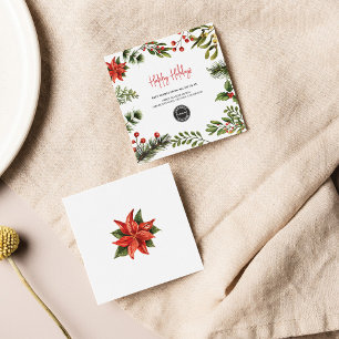 Budget Logo Business Christmas Holidays Card