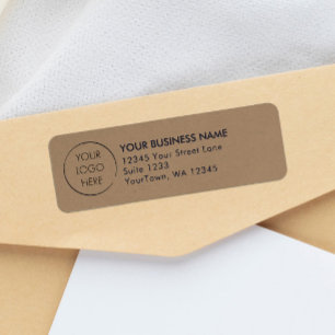 Budget Logo Business Mailing Kraft Return Address