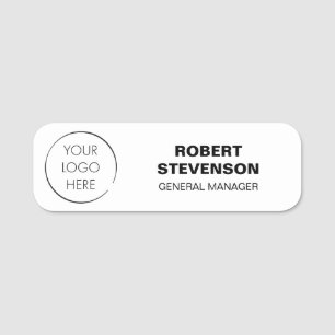 Budget Logo Business Store Identification Badge, Name Tag