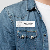 Budget Logo Business Store Identification Badge,