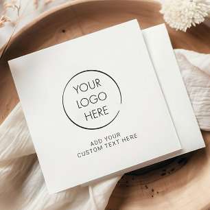 Budget Logo Napkin, Business Marketing Branded Napkin