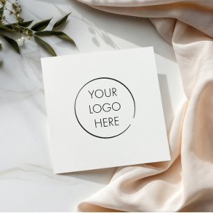 Budget Logo Napkin, Business Marketing Branded Napkin