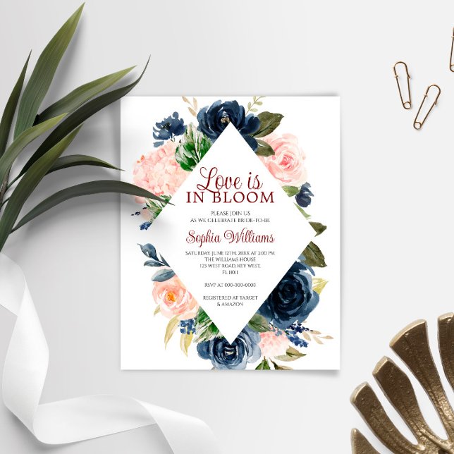 Budget Love is in Bloom Bridal Shower Invitation (Creator Uploaded)