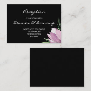 Budget Magnolia Floral Wedding Reception Enclosure Card