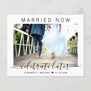 Budget Married Now Celebrate Later Photo Wedding