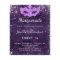 Budget masquerade purple silver glitter Sweet 16