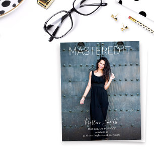 Budget Mastered It Graduate Photo Announcement