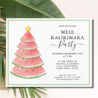 Budget Mele Kalikimaka Party Invitation