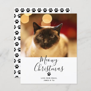 BUDGET Meowy Christmas Pet Cat Christmas Card