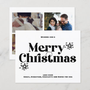 BUDGET Merry Christmas Bold Photo Card