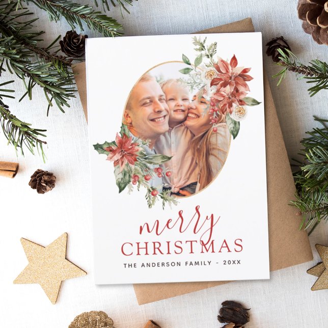 Budget Merry Christmas Greenery Photo Holiday (Creator Uploaded)