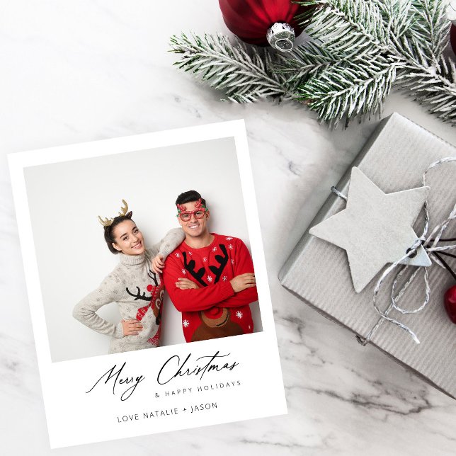 Budget Merry Christmas Instant Photo Minimalist Flyer (Creator Uploaded)