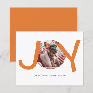 BUDGET Merry Christmas Joy Photo Card