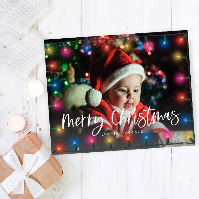 Budget Merry Christmas Lights Photo Flyer (Creator Uploaded)