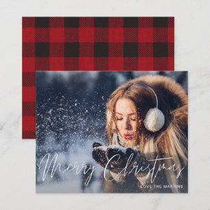 Budget Merry Christmas Modern Script Photo 2