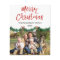 Budget Merry Christmas Script Photo Card