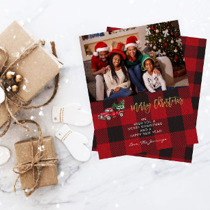 Budget Merry Christmas Truck & Buffalo Photo H