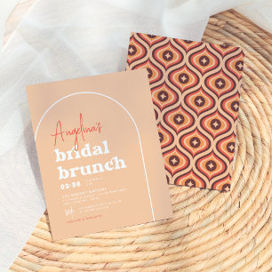Budget Mid Modern Retro Arch Brunch Bridal Shower