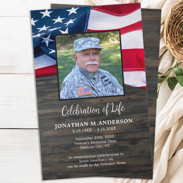 Budget Military Celebration of Life Program (Creator Uploaded)