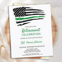 Budget Military Retirement Soldier Photo Invite