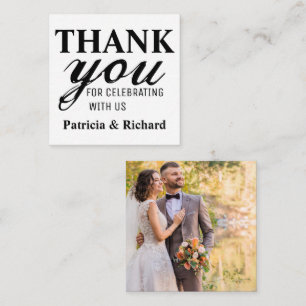 Budget Mini Photo Wedding Thank You Card