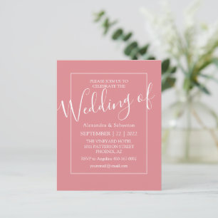 Budget Minimal Modern Wedding Invitations