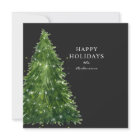 budget minimal watercolor christmas tree holidays