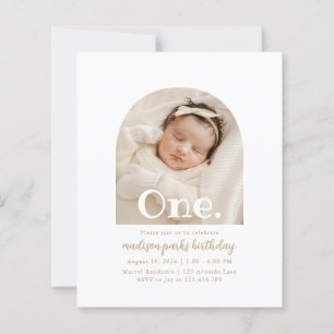 BUDGET Minimalist Boho Arch Photo 1st Birthday