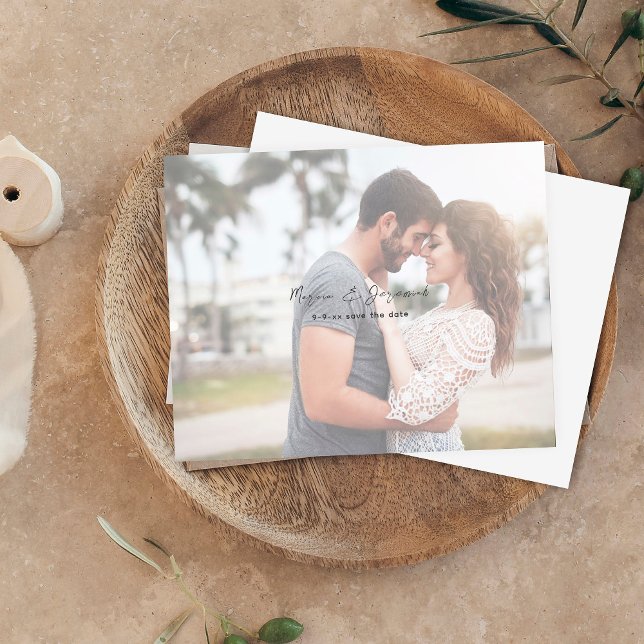 Budget Minimalist Chic Photo H Save the Date (Creator Uploaded)