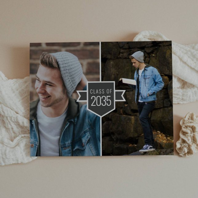 Budget Minimalist Gold Grad Cap 3 Photo Graduation (Creator Uploaded)