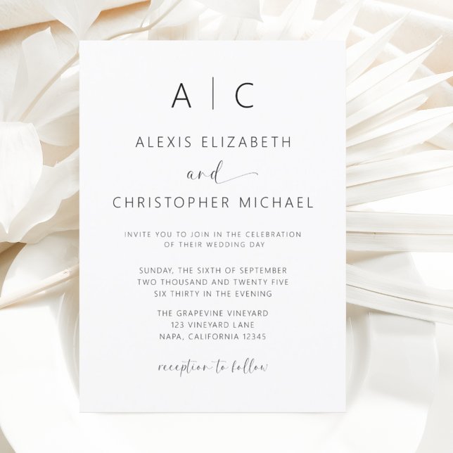 Budget Minimalist Modern Calligraphy Wedding (Creator Uploaded)