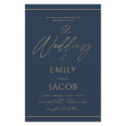 Budget Minimalist Modern Wedding Invitation