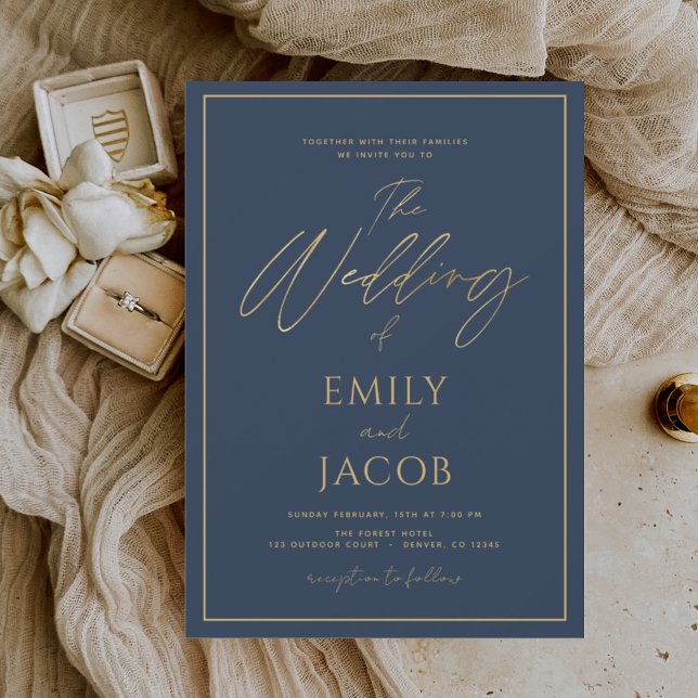 Budget Minimalist Modern Wedding Invitation Flyer (Creator Uploaded)