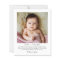 Budget Minimalist Photo Baby Thank You Card